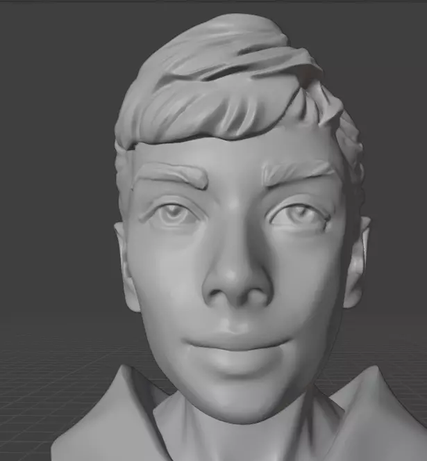 Audrey Hepburn 3D print model_14