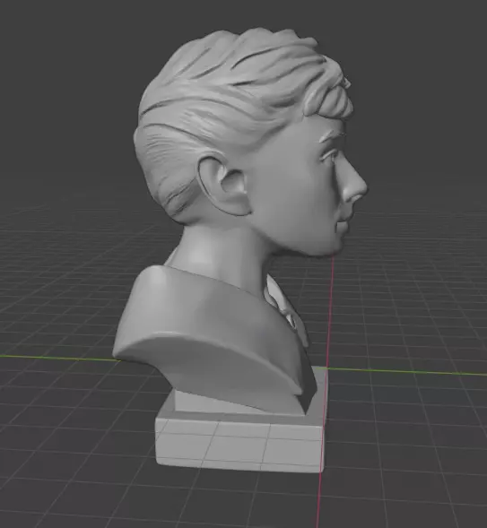 Audrey Hepburn 3D print model_23