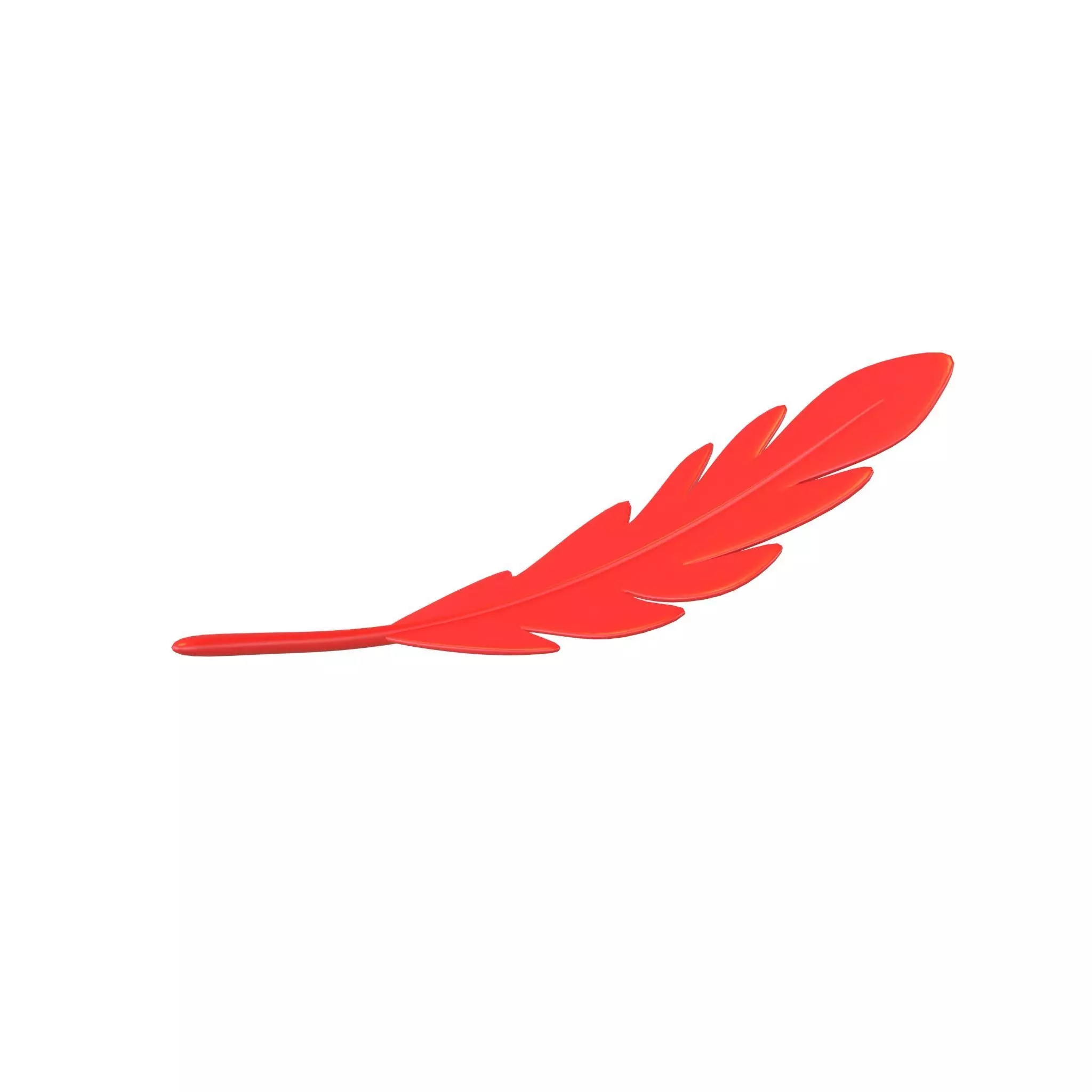 Leaves 014 Low-poly 3D model_0