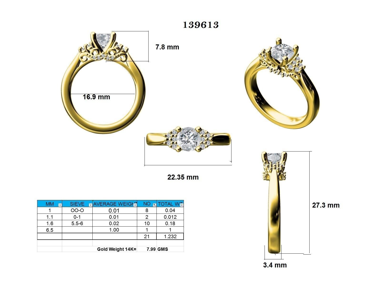 Ring - 139613 3D print model_12