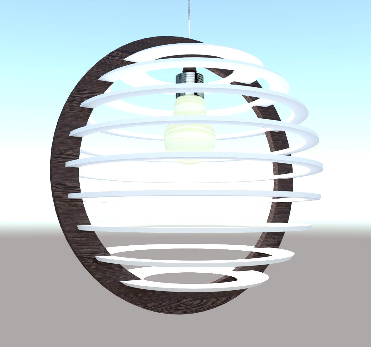 Lamp shade 3D print model 3D 3D model_4