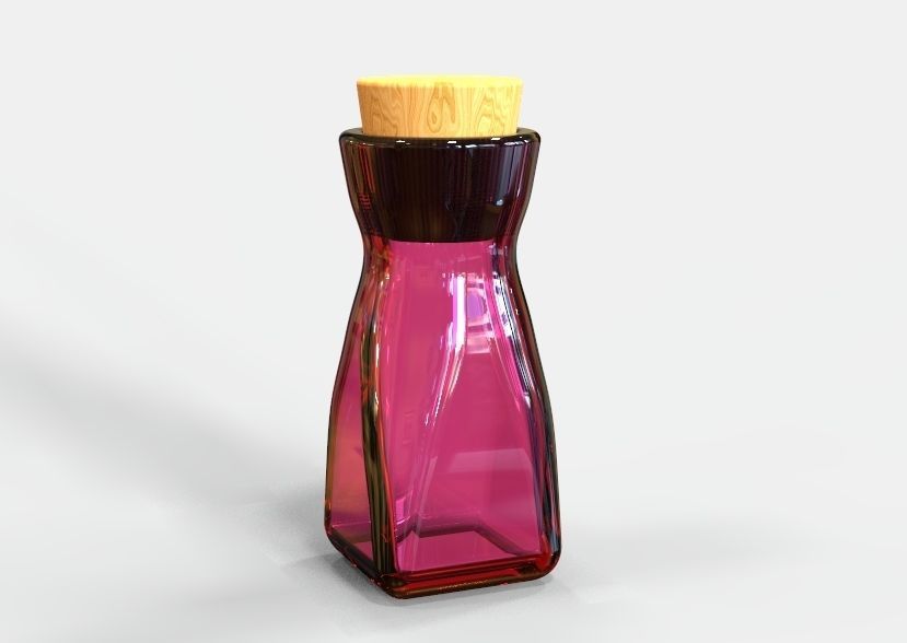 Herb Bottle 3D print model_14
