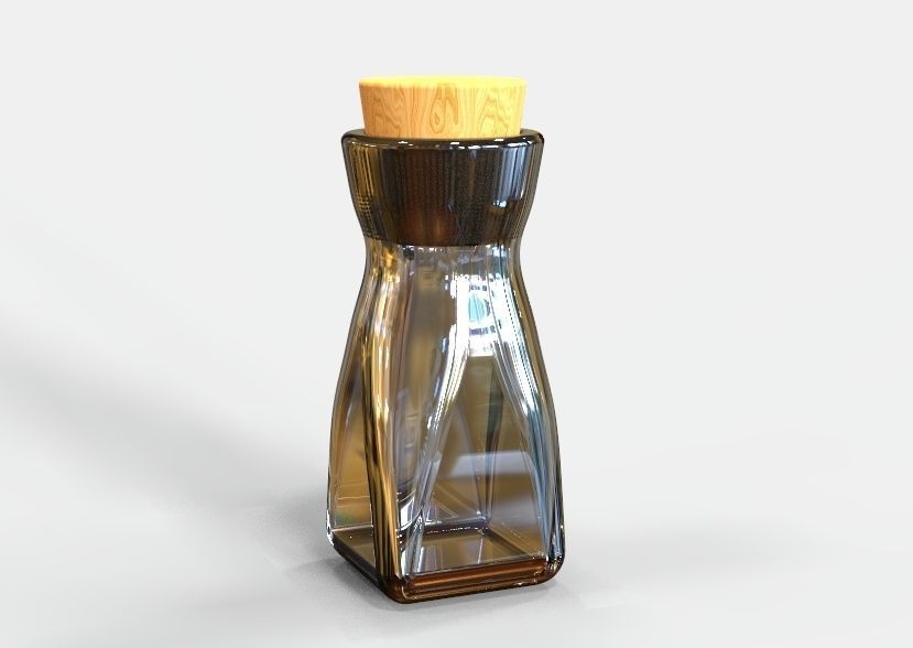 Herb Bottle 3D print model_15
