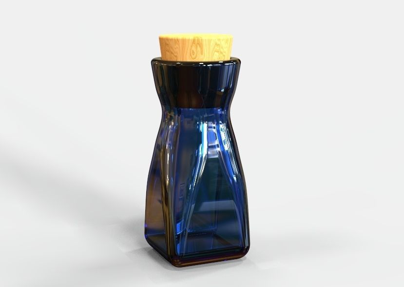 Herb Bottle 3D print model_13