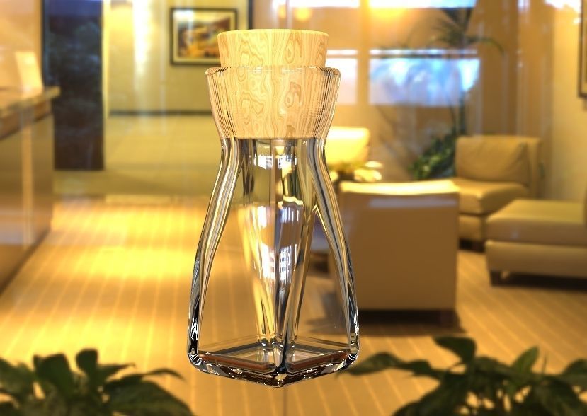 Herb Bottle 3D print model_3