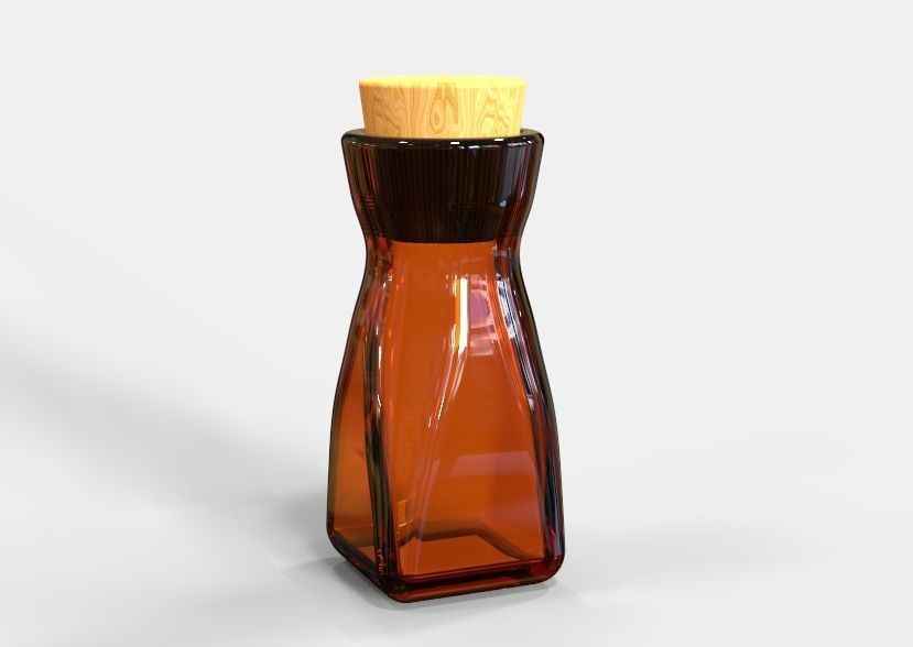 Herb Bottle 3D print model_12
