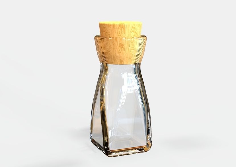 Herb Bottle 3D print model_9
