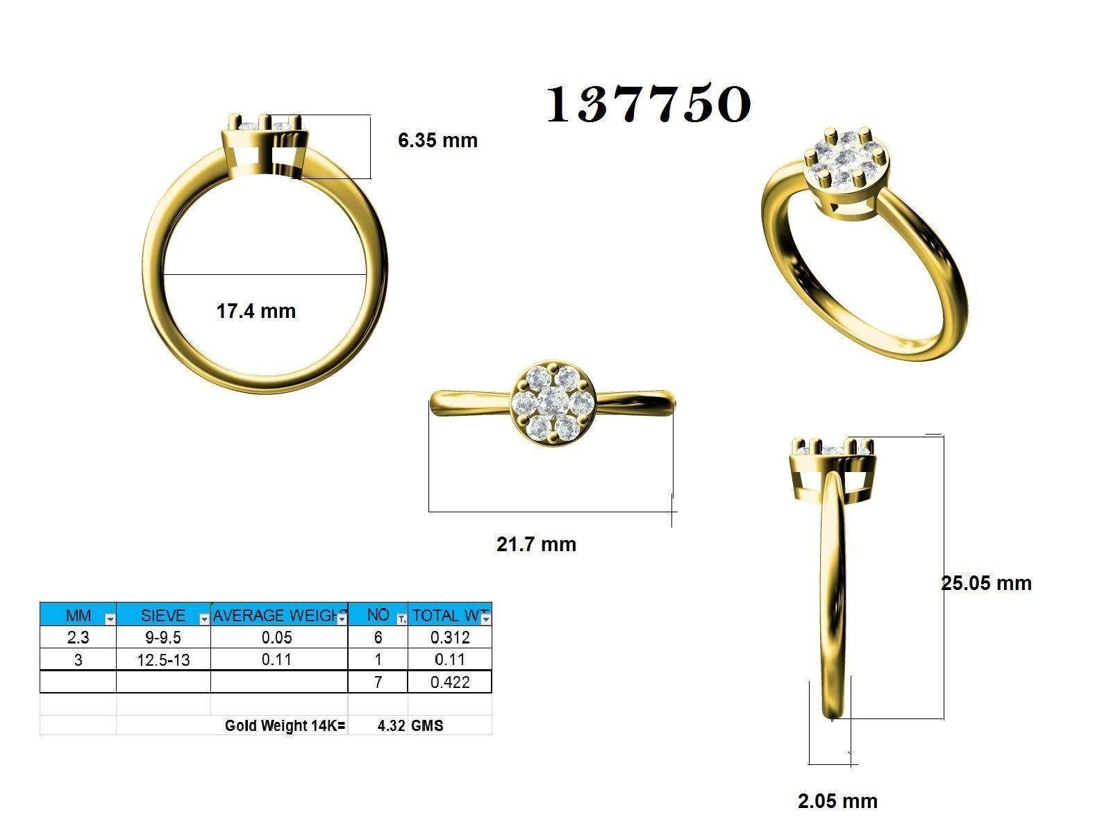Ring - 137750 3D print model_12