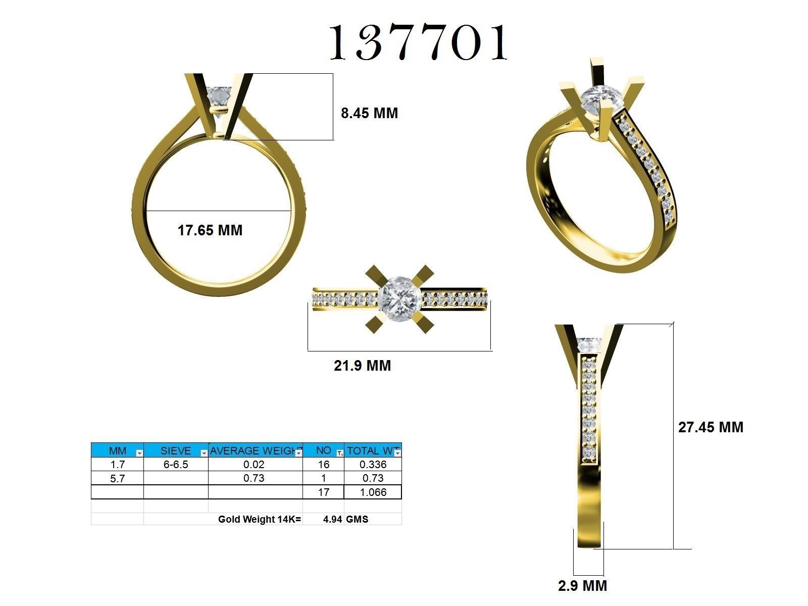 Ring - 137701 3D print model_12