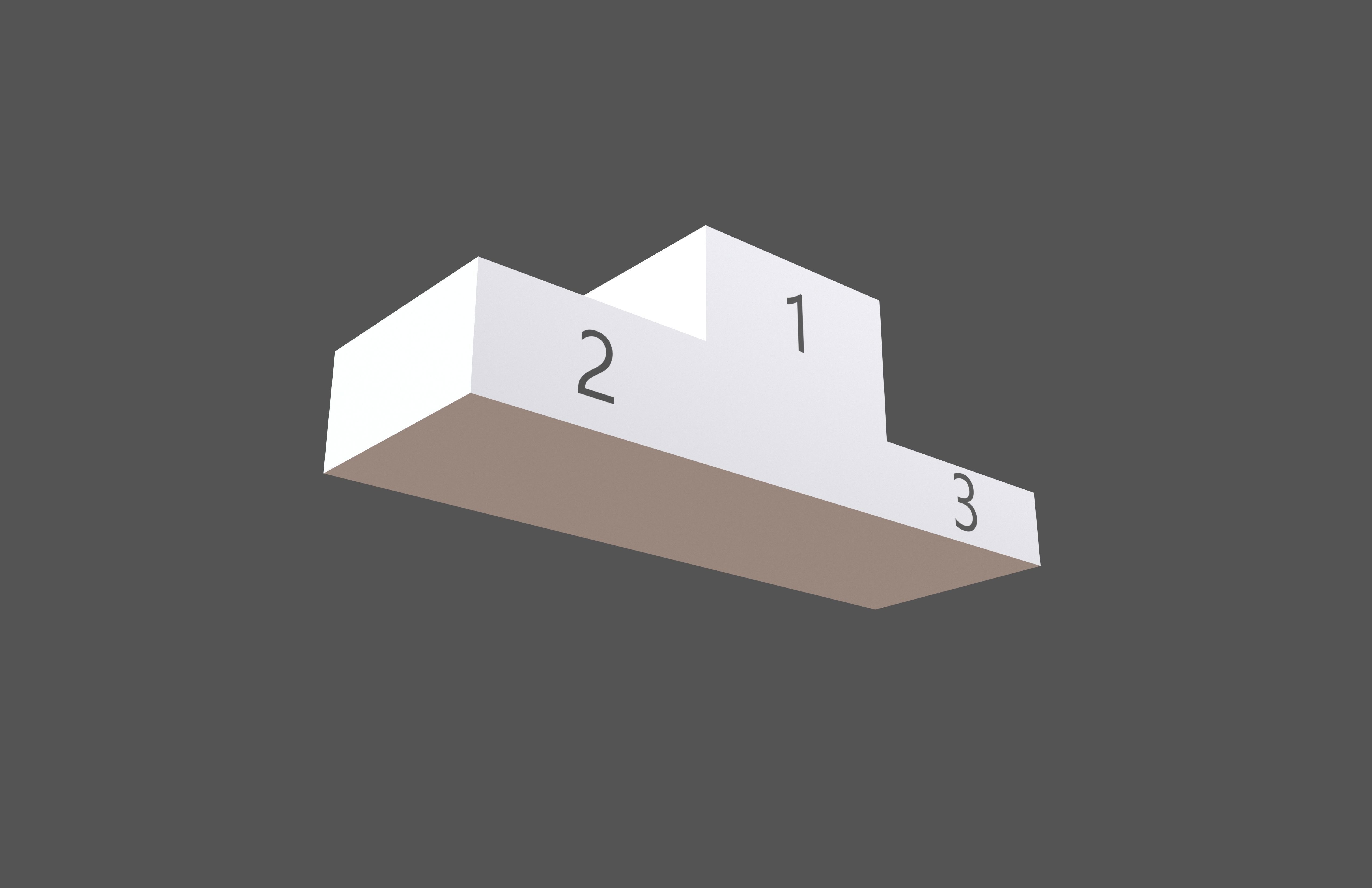 Podium v1 001 Low-poly 3D model_4