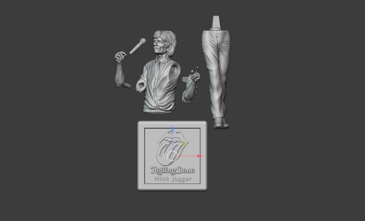 THE ROLLING STONES MICK JAGGER - 3DPRINTING 3D print model_13