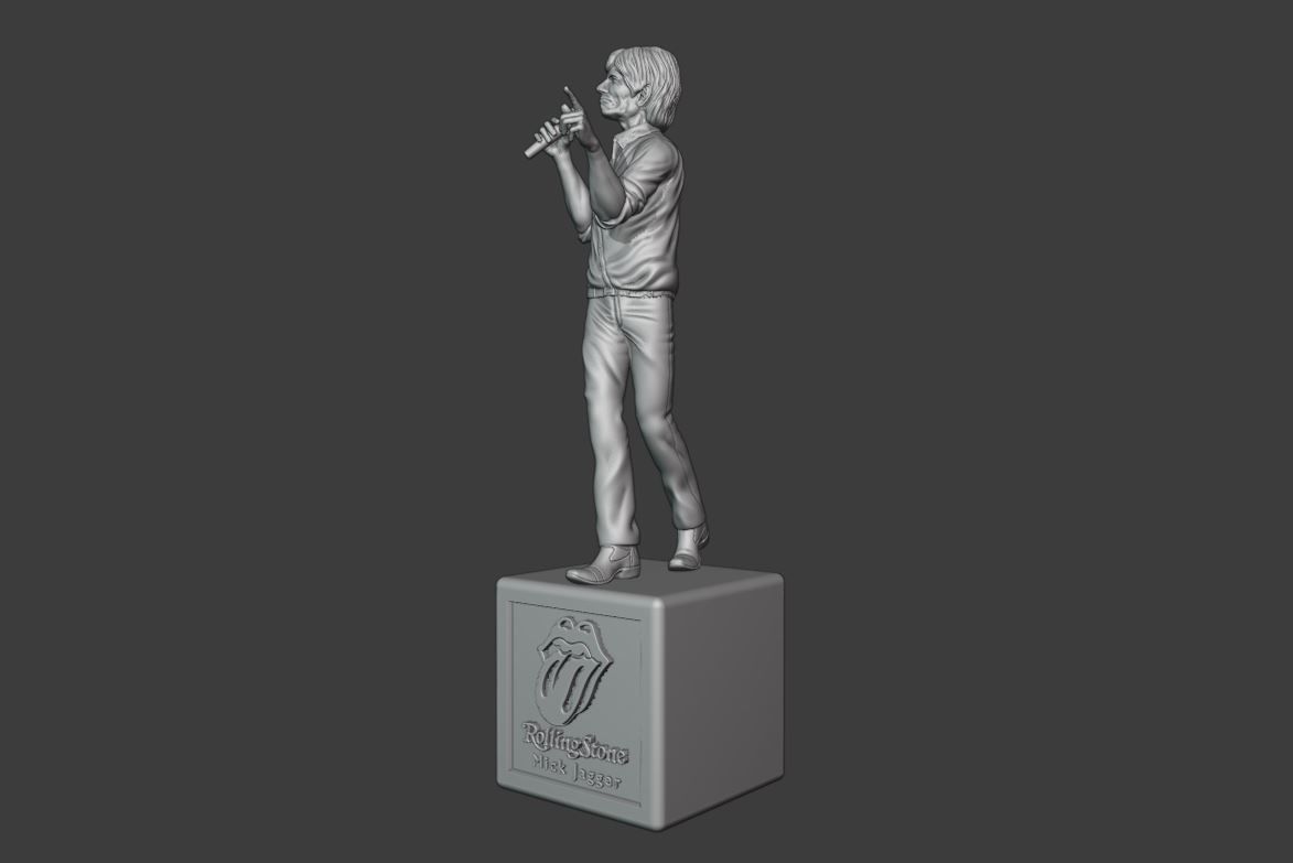 THE ROLLING STONES MICK JAGGER - 3DPRINTING 3D print model_15
