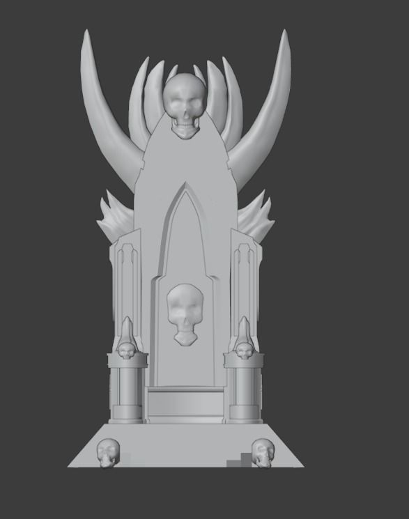 Blood Throne Low-poly 3D model_9
