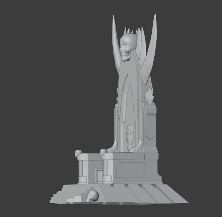Blood Throne Low-poly 3D model_10