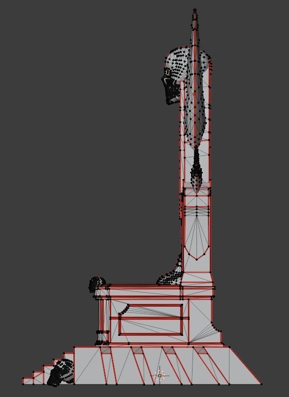 Blood Throne Low-poly 3D model_7