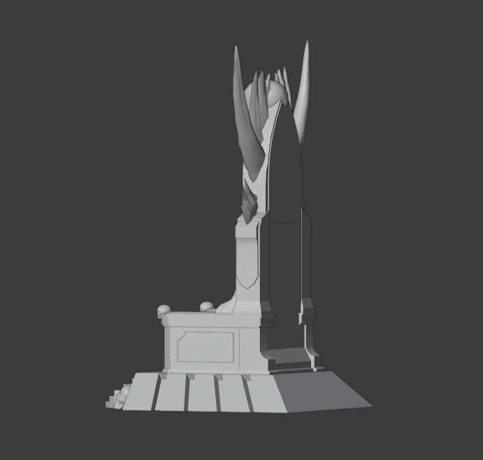 Blood Throne Low-poly 3D model_11