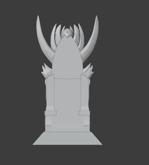 Blood Throne Low-poly 3D model_12