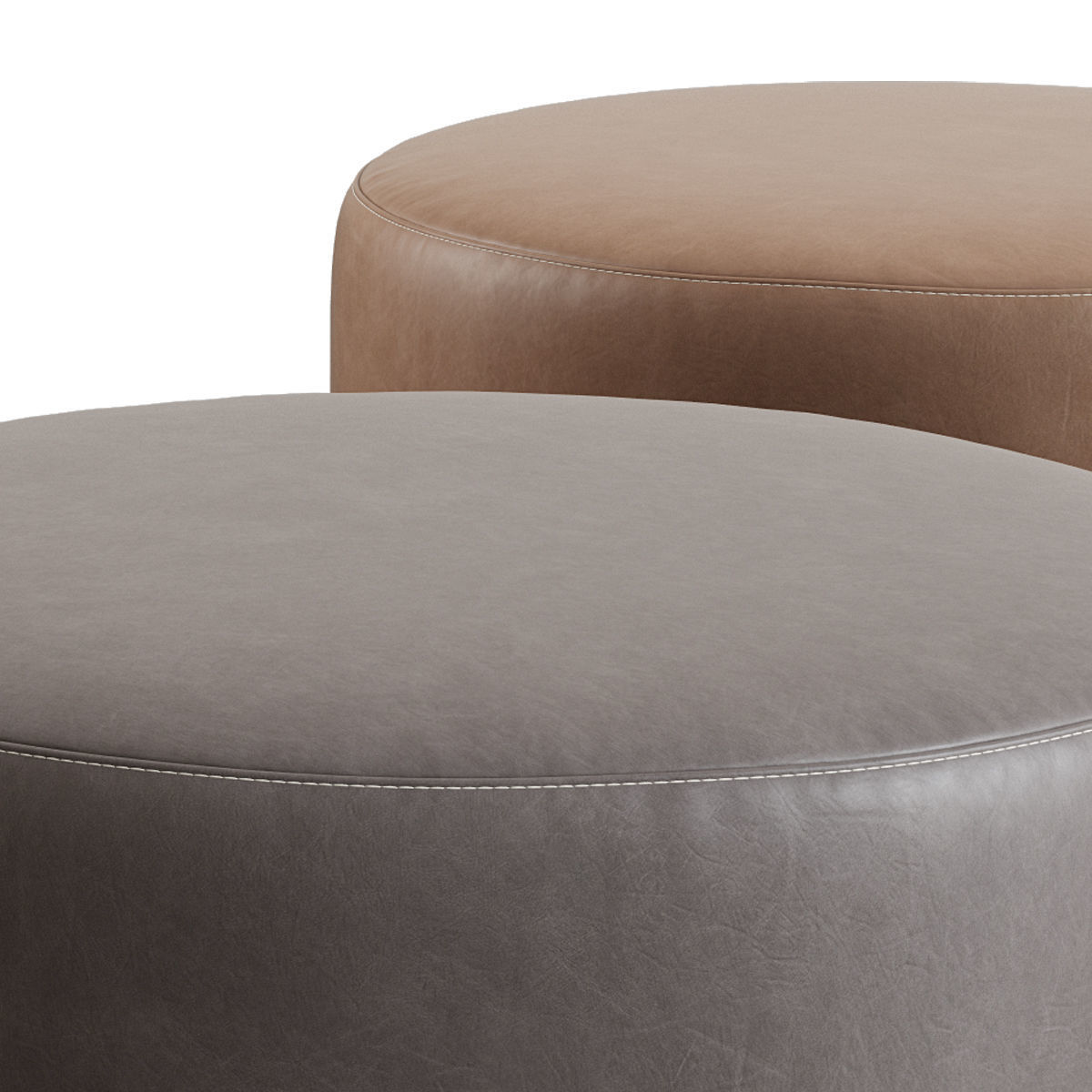 Crate And Barrel Zoey Ottoman 3D model CGTrader