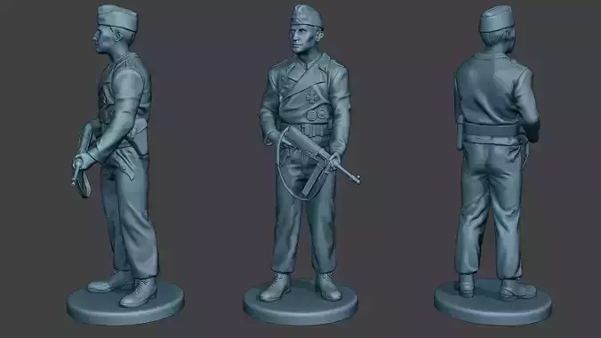 German Tank Crew unit ww2 Guard GTC1 3D print model