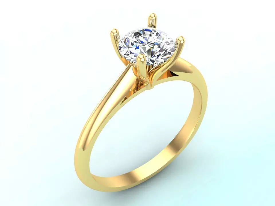 Diamond ring - Womens Rings 3D print model_0