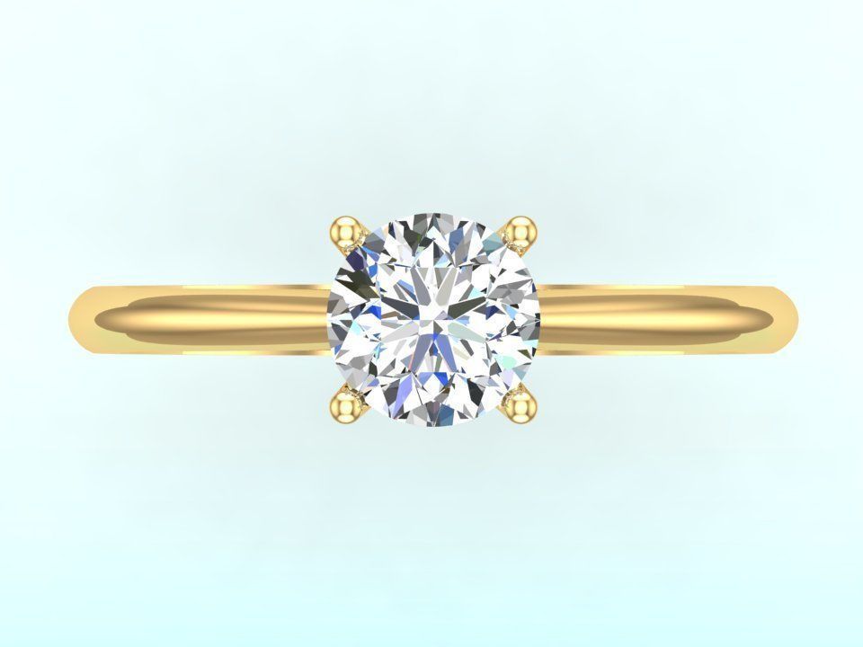 Diamond ring - Womens Rings 3D print model_4