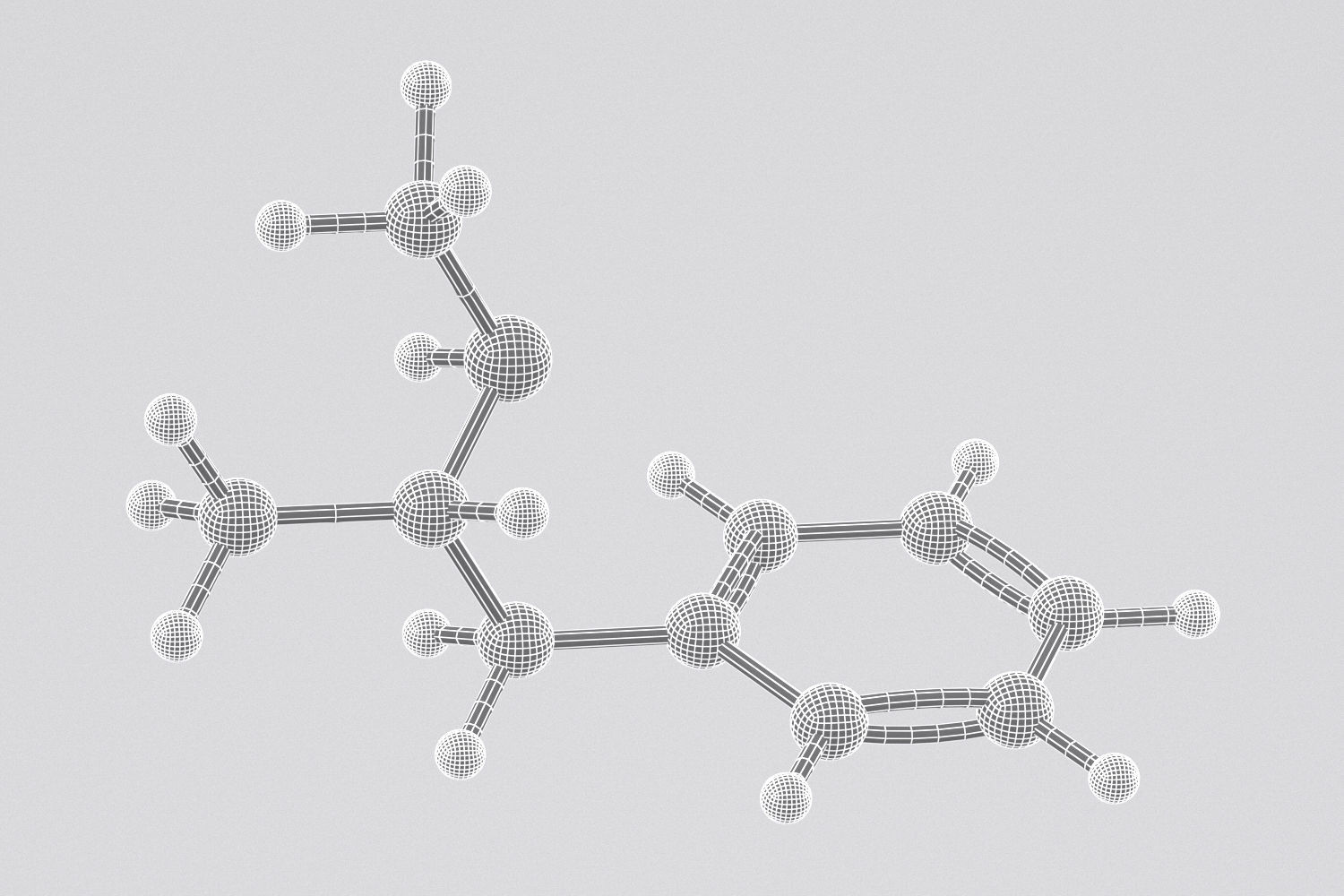 Drug Methaphetamine Molecule 3D model_5