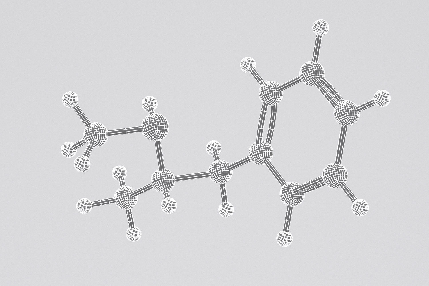 Drug Methaphetamine Molecule 3D model_3