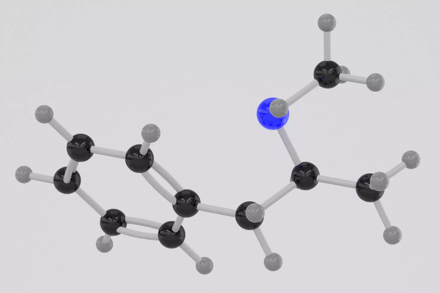 Drug Methaphetamine Molecule 3D model_0