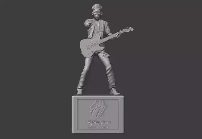 THE ROLLING STONES KEITH RICHARDS - 3DPRINTING