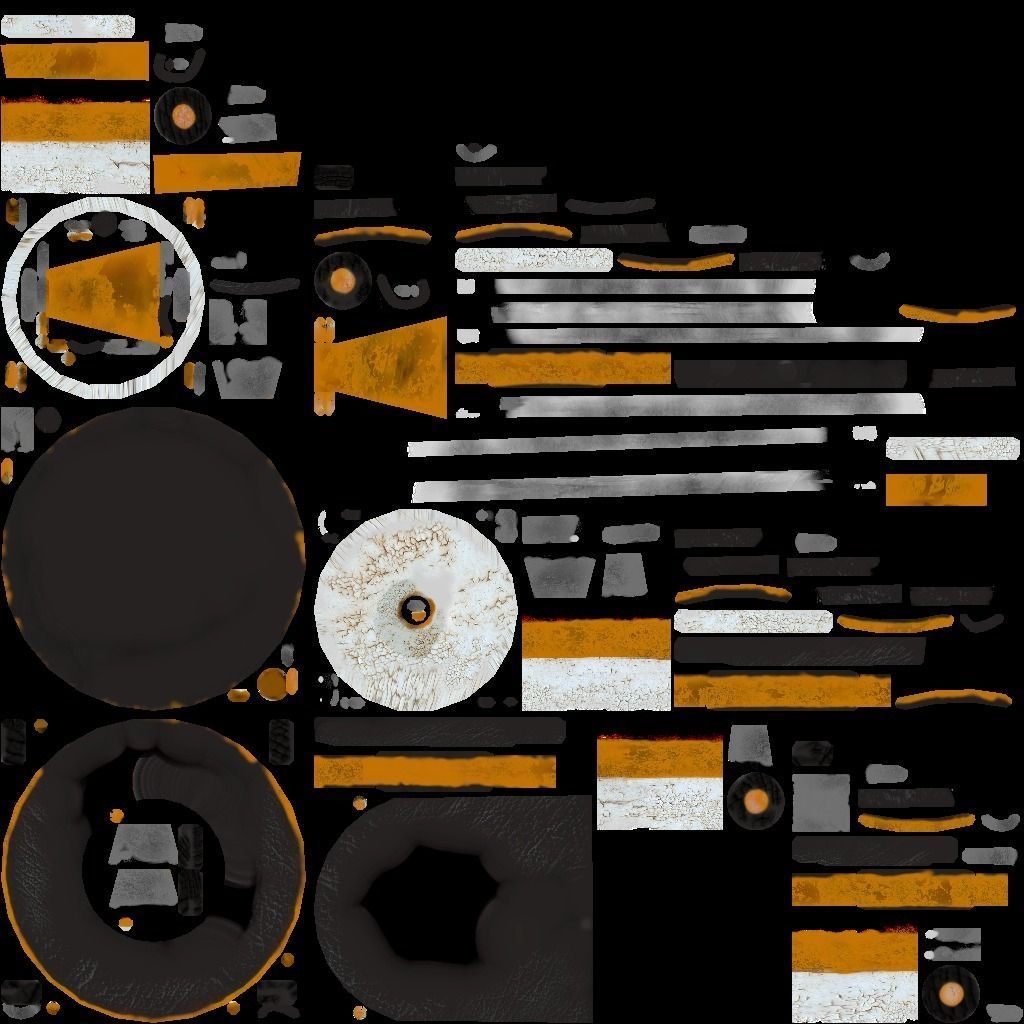 Low-poly Floor Buffer Low-poly 3D model_1