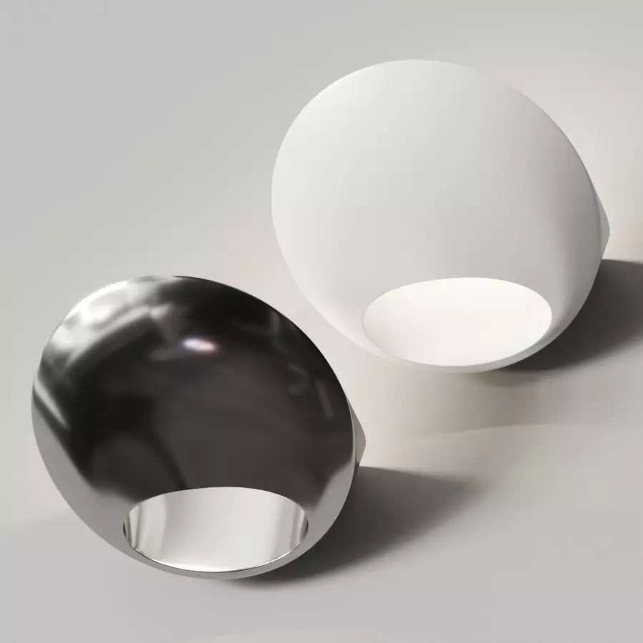 Luceplan Garbi Wall Lamp 3D model_0