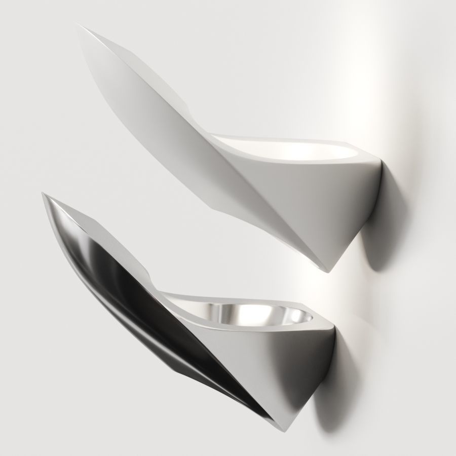 Luceplan Garbi Wall Lamp 3D model_1