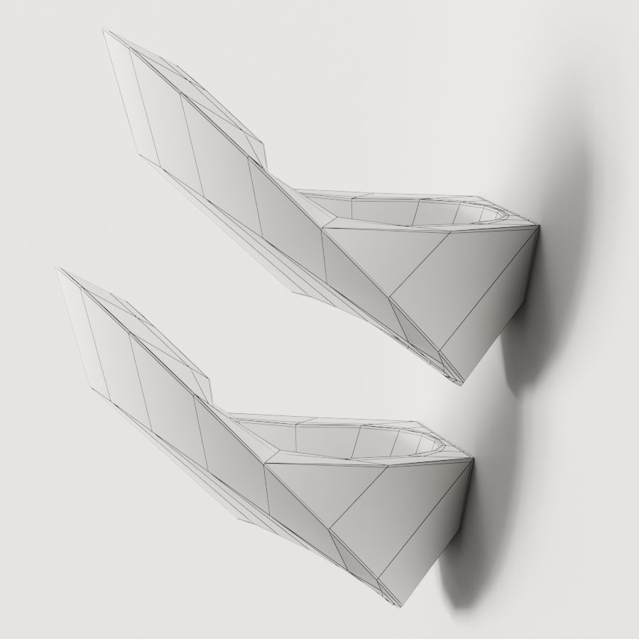 Luceplan Garbi Wall Lamp 3D model_3