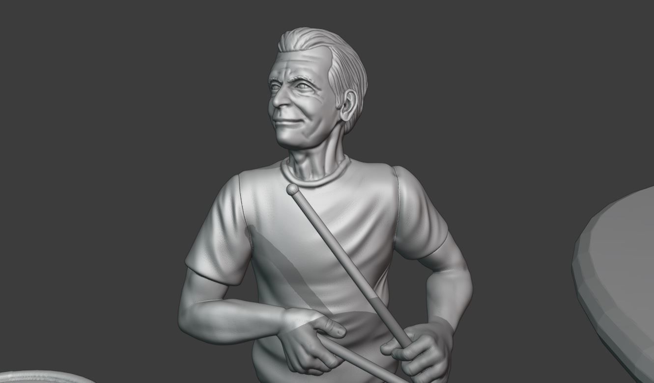 THE ROLLING STONES CHARLIE WATTS - 3DPRINTING 3D print model_4