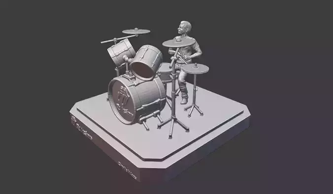THE ROLLING STONES CHARLIE WATTS - 3DPRINTING 3D print model