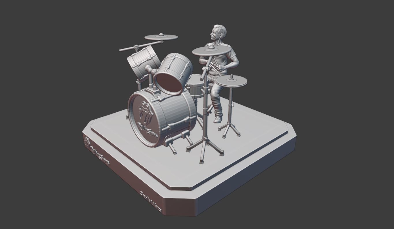 THE ROLLING STONES CHARLIE WATTS - 3DPRINTING 3D print model_20