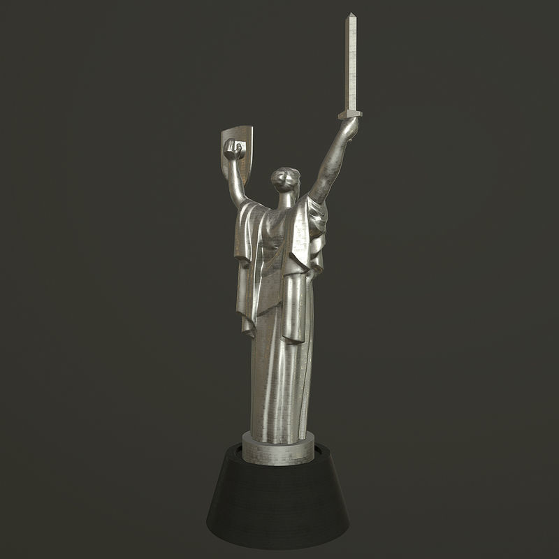 Mother motherland Low-poly 3D model_3