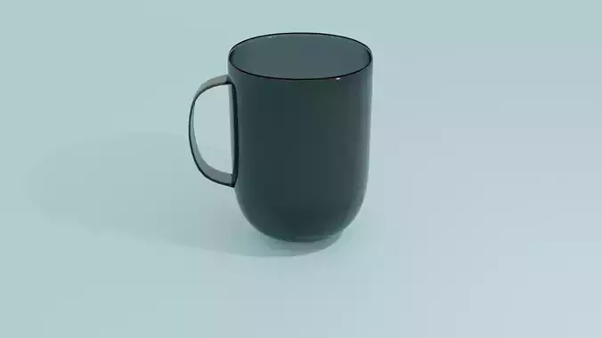 Simple glass cup