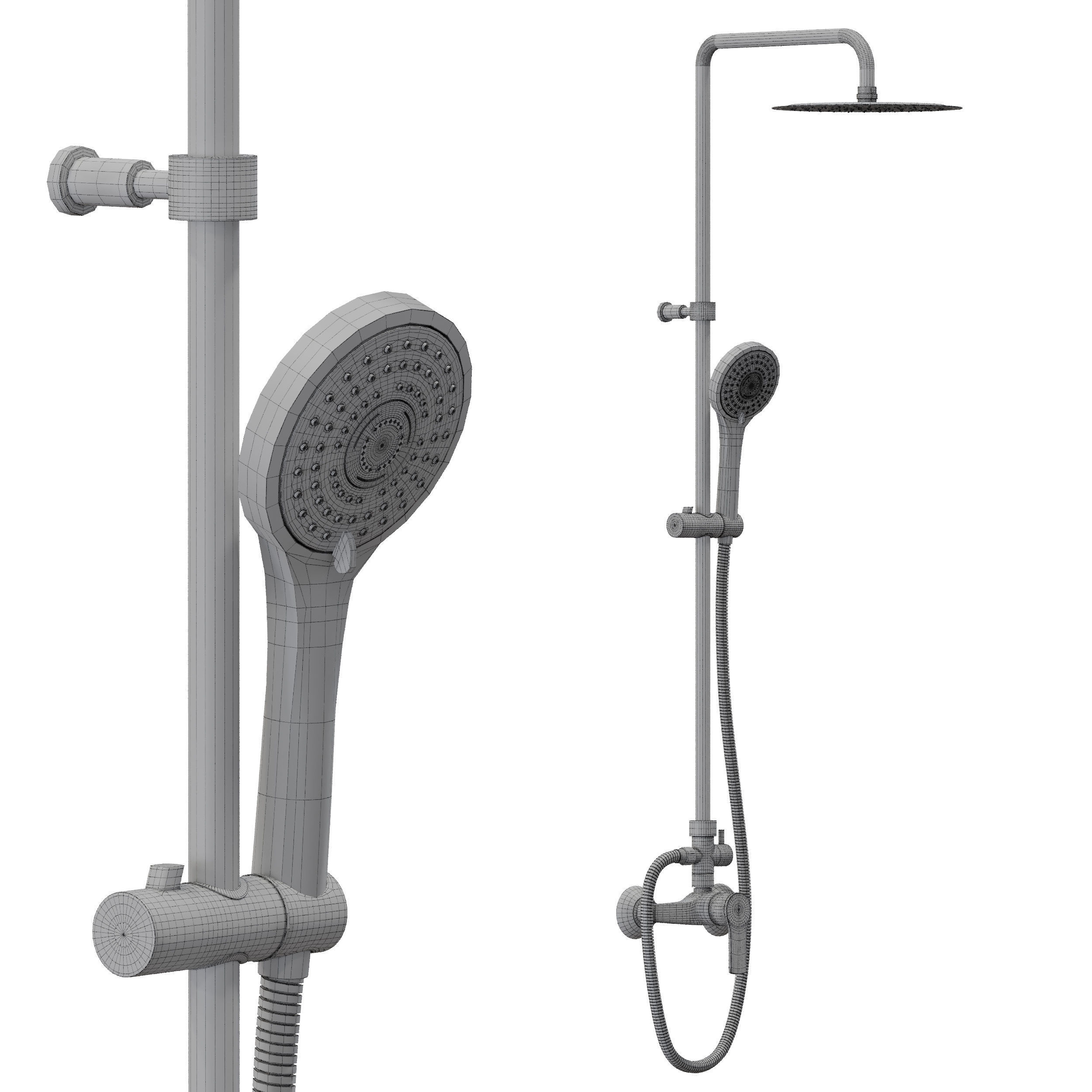 Shower system Ramon Soler TITANIUM 1878RP240 3D model_5