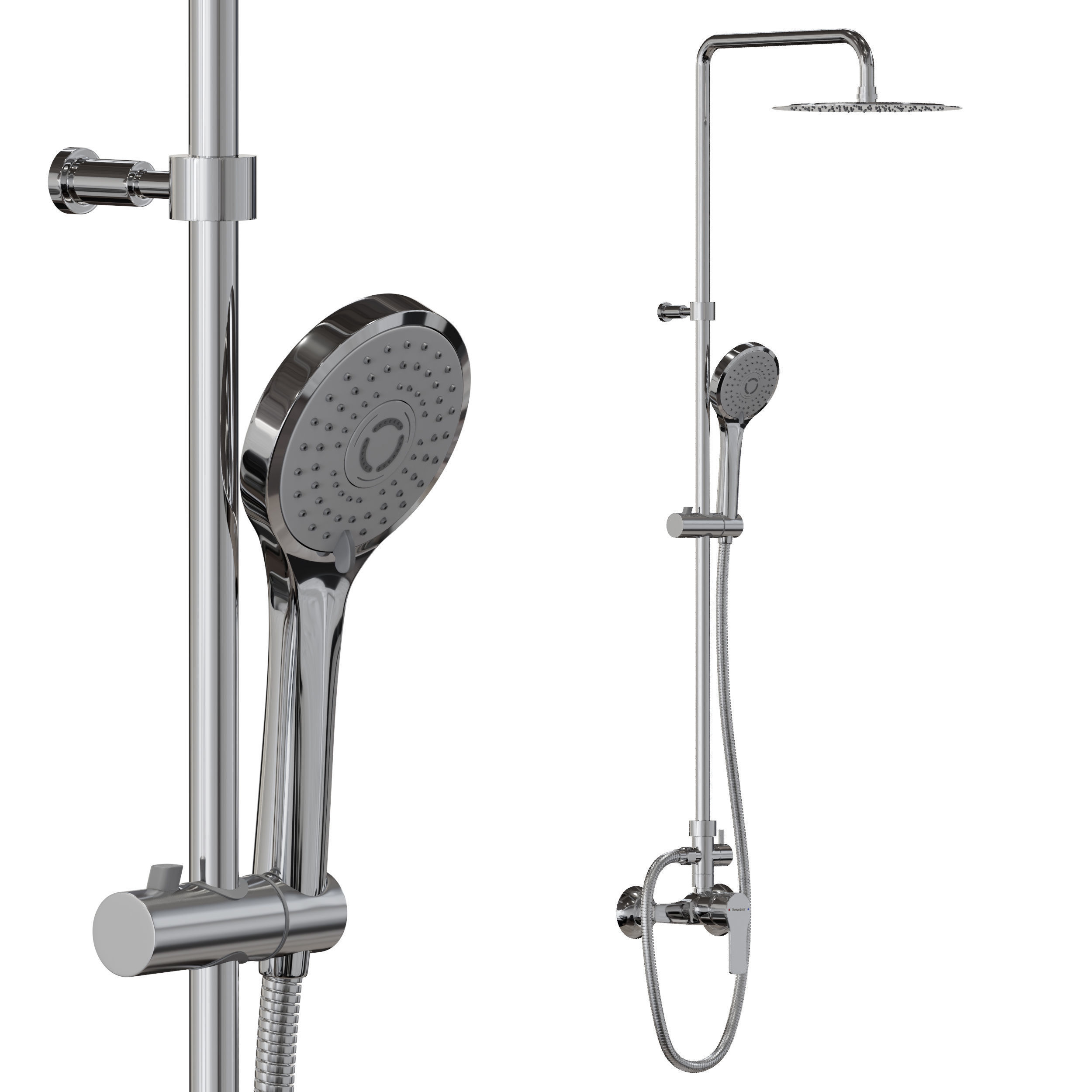 Shower system Ramon Soler TITANIUM 1878RP240 3D model_1
