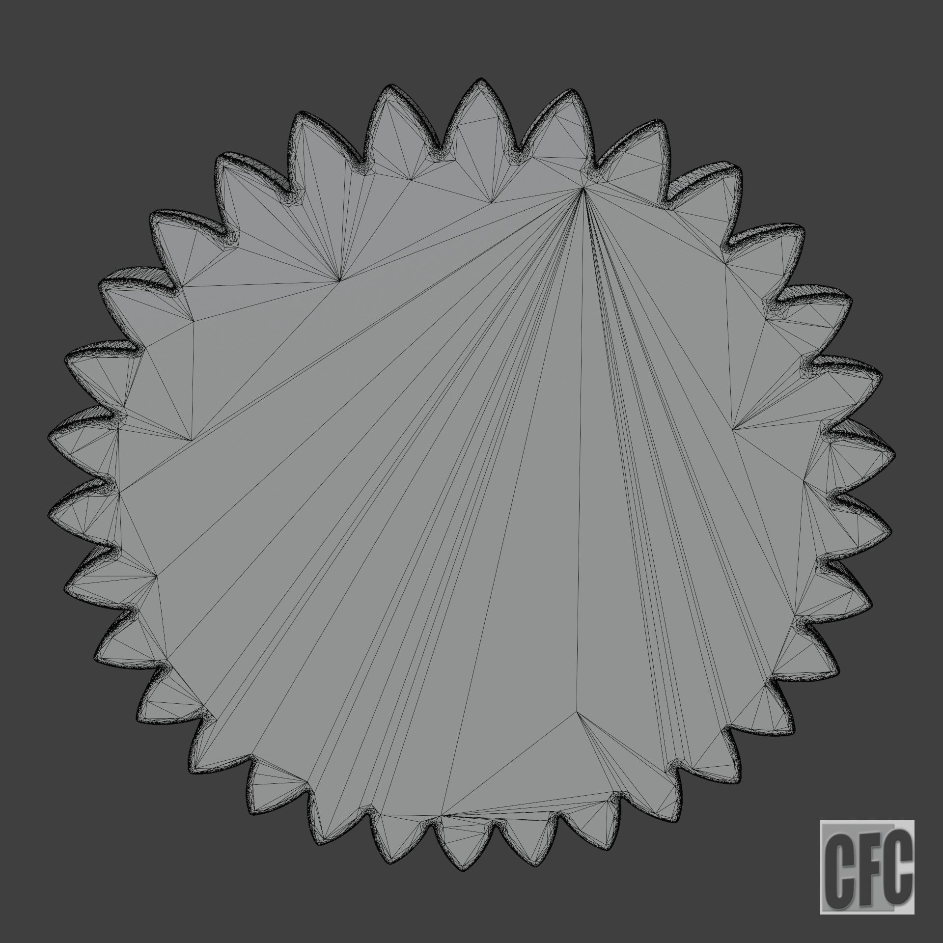 WoodCarving floral detail - 3d model for CNC - FlowerCFC21 3D print model_15