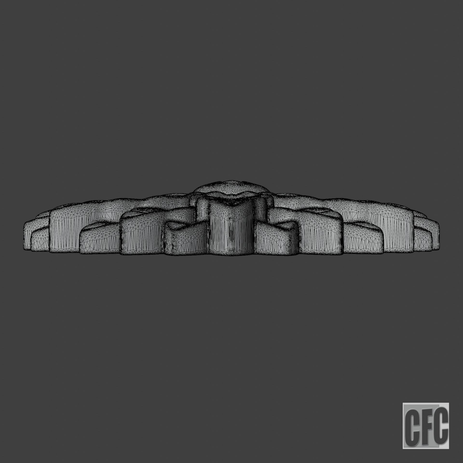 WoodCarving floral detail - 3d model for CNC - FlowerCFC21 3D print model_9