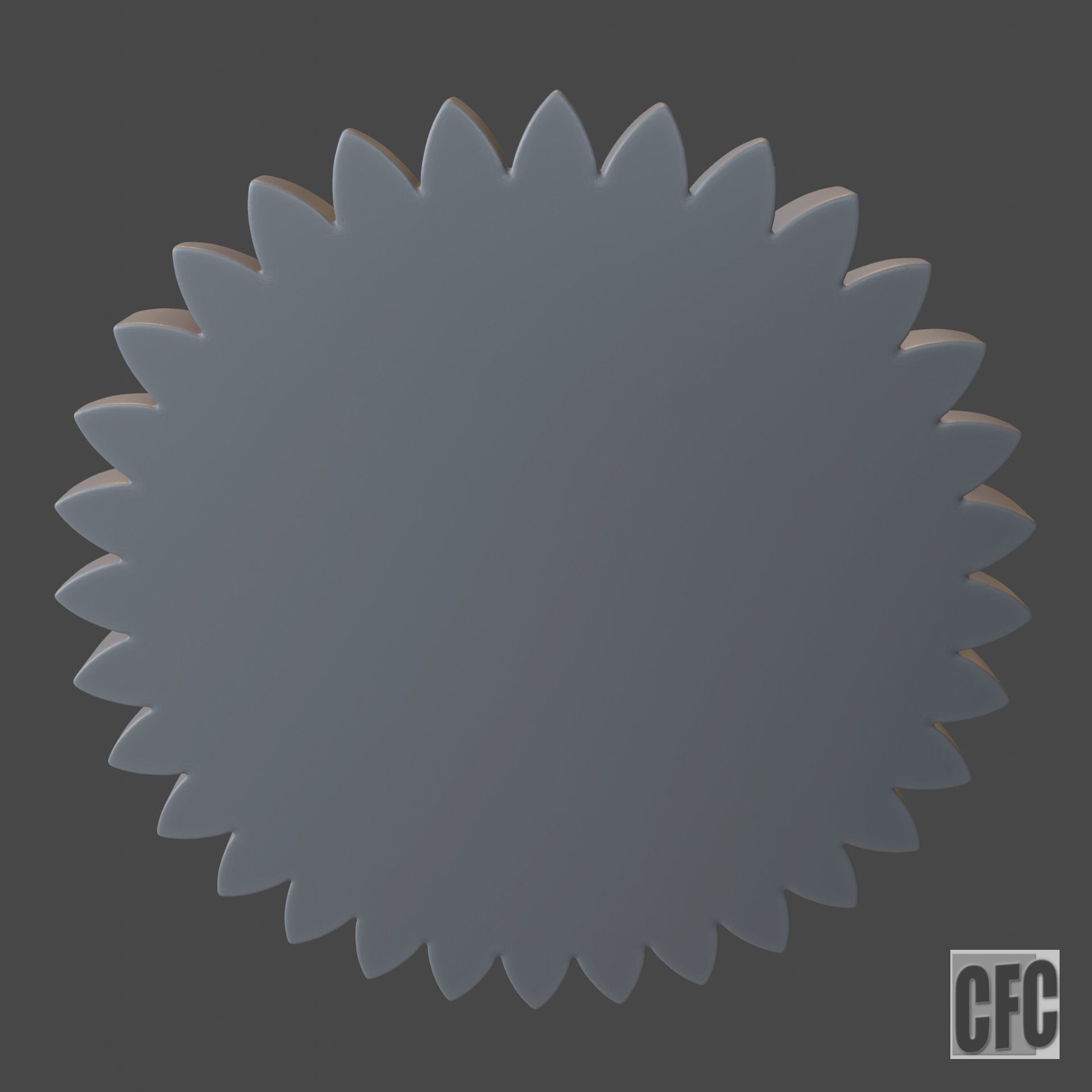 WoodCarving floral detail - 3d model for CNC - FlowerCFC21 3D print model_14