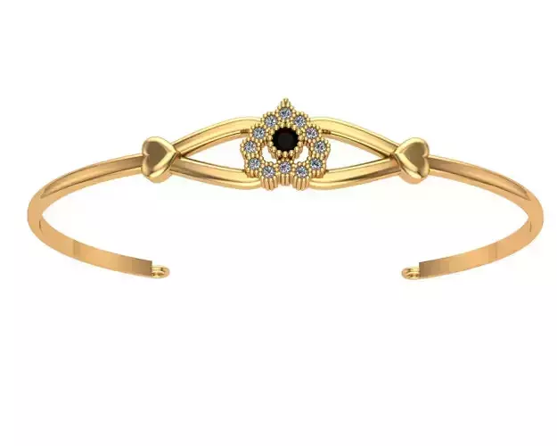 bracelets 4 gold plated onyx and diamond bangle
