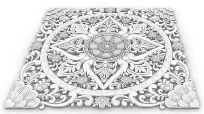 BED HEADBOARD 3D model