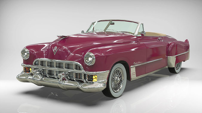 CADILLAC 1949 SERIE 62 convertible Low-poly 3D model