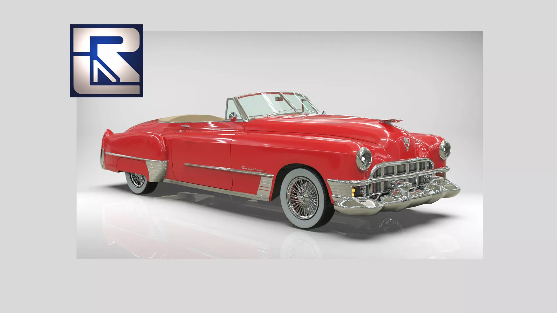 CADILLAC 1949 SERIE 62 convertible Low-poly 3D model