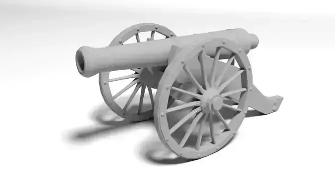 war cannon for 3D print 3D print model