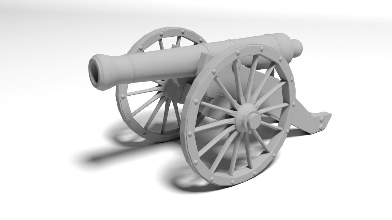 war cannon for 3D print