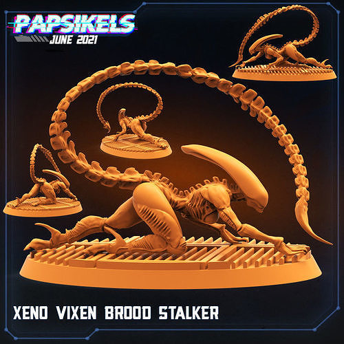XENO VIXEN BROOD STALKER 3D print model